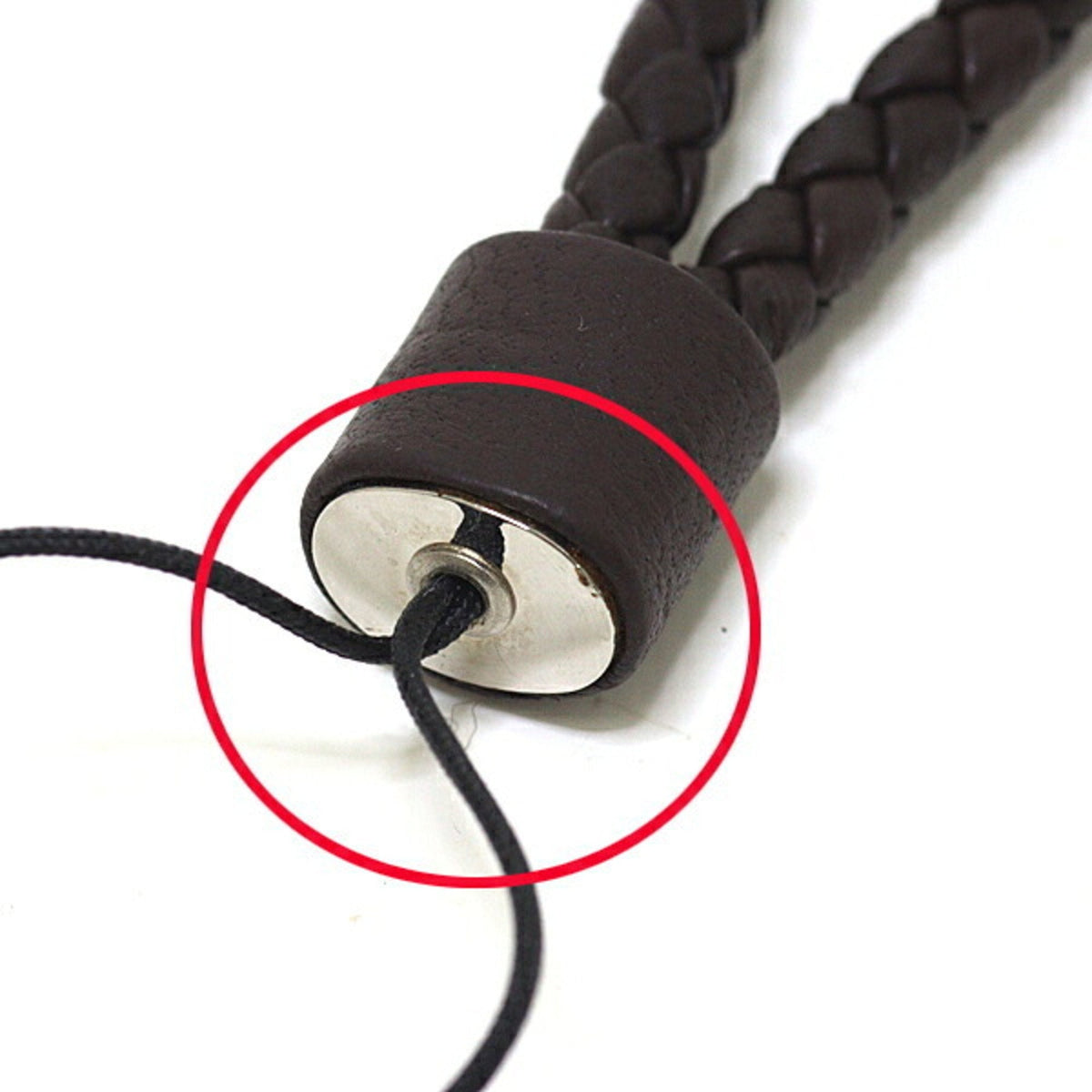 Charm Leather Dark Brown Handbag Charm