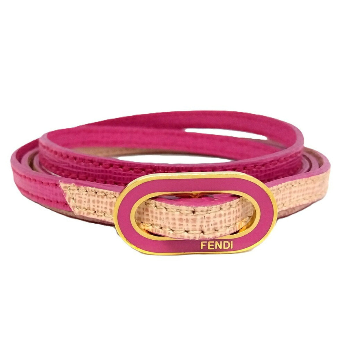 Leather Bracelet Pink