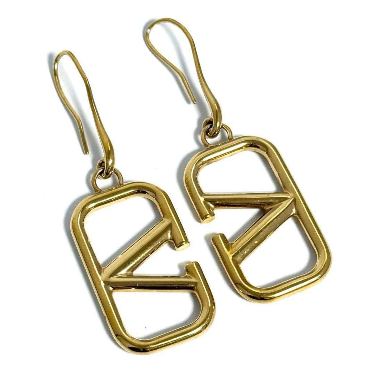 Logo Earrings Metal