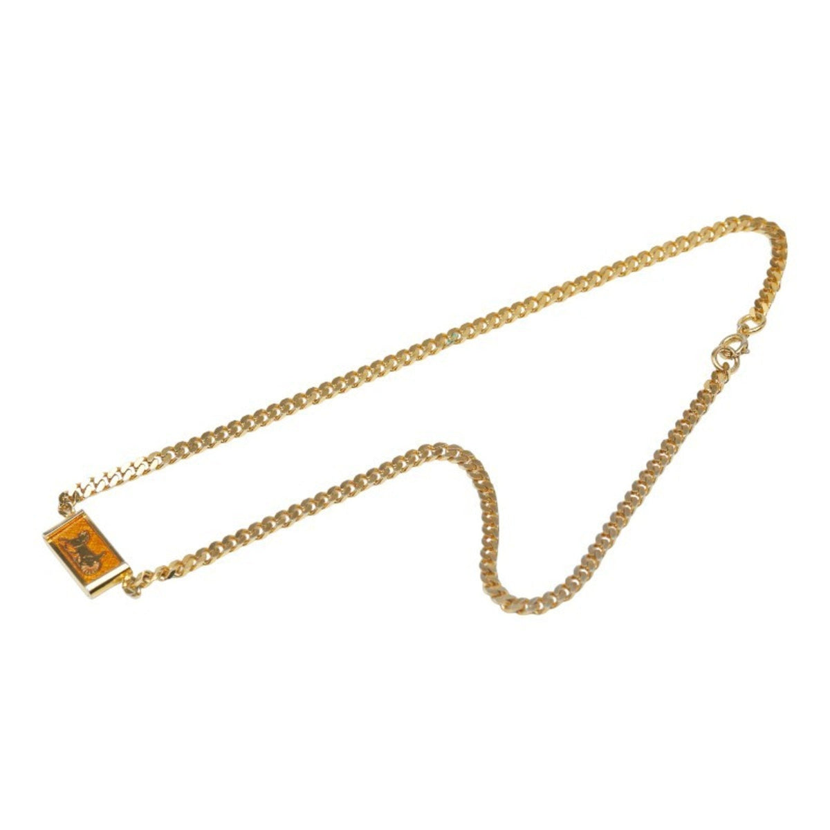 Carriage Pendant Necklace Gold Plated