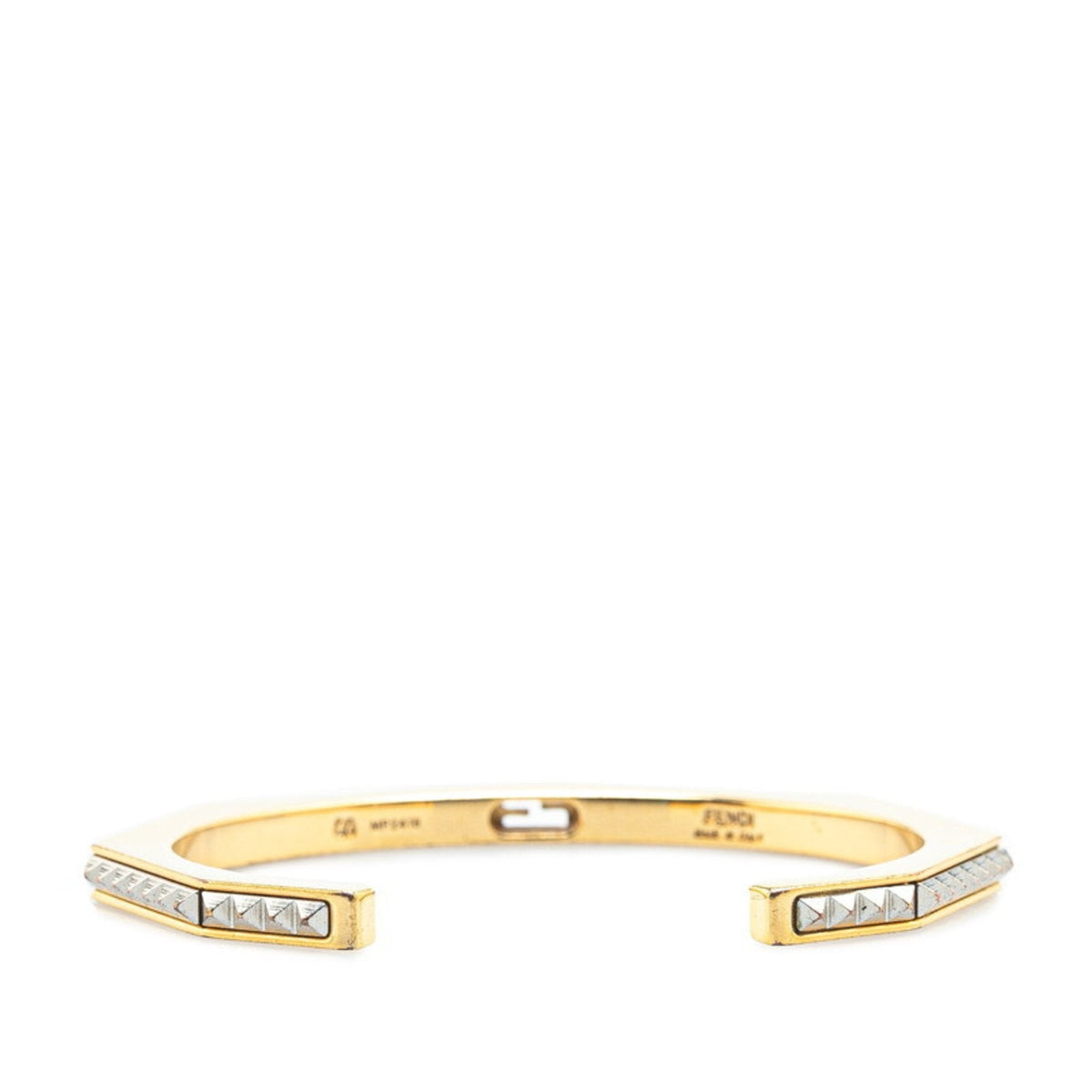 Bangle Gold and Silver Metal Bracelet