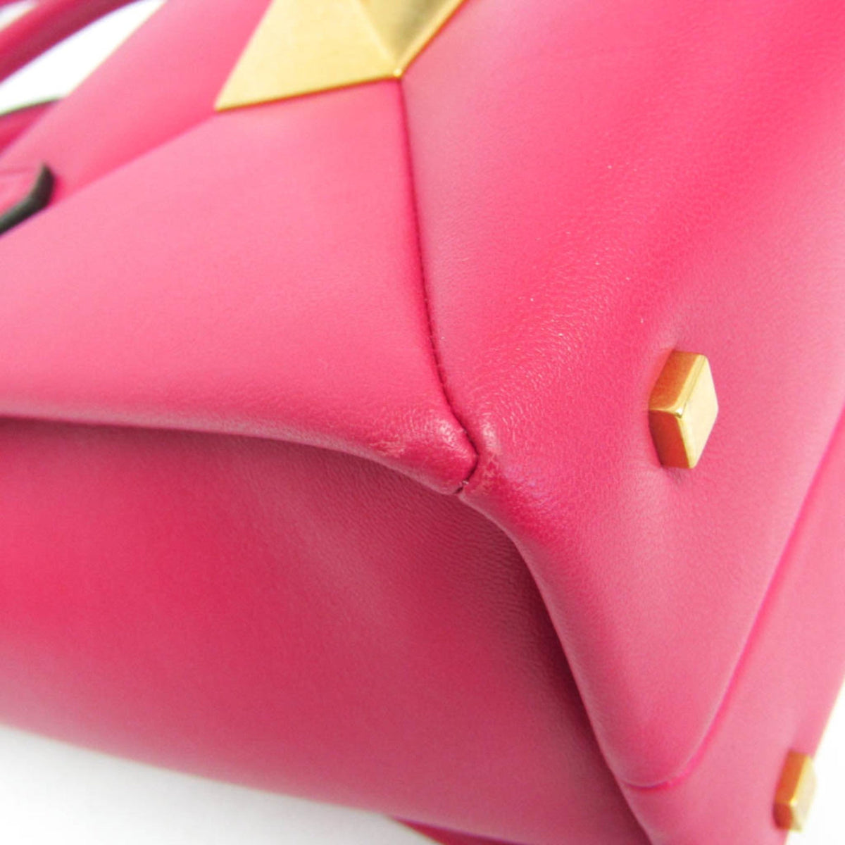 One Stud Top Handle Bag Leather Small