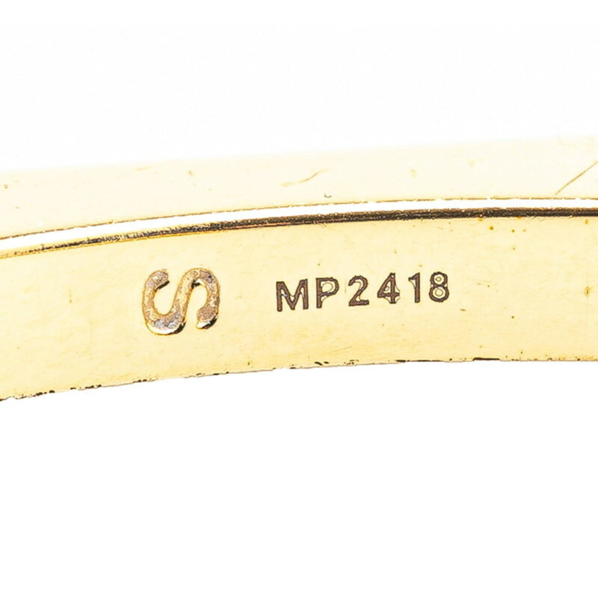 Bangle Gold and Silver Metal Bracelet