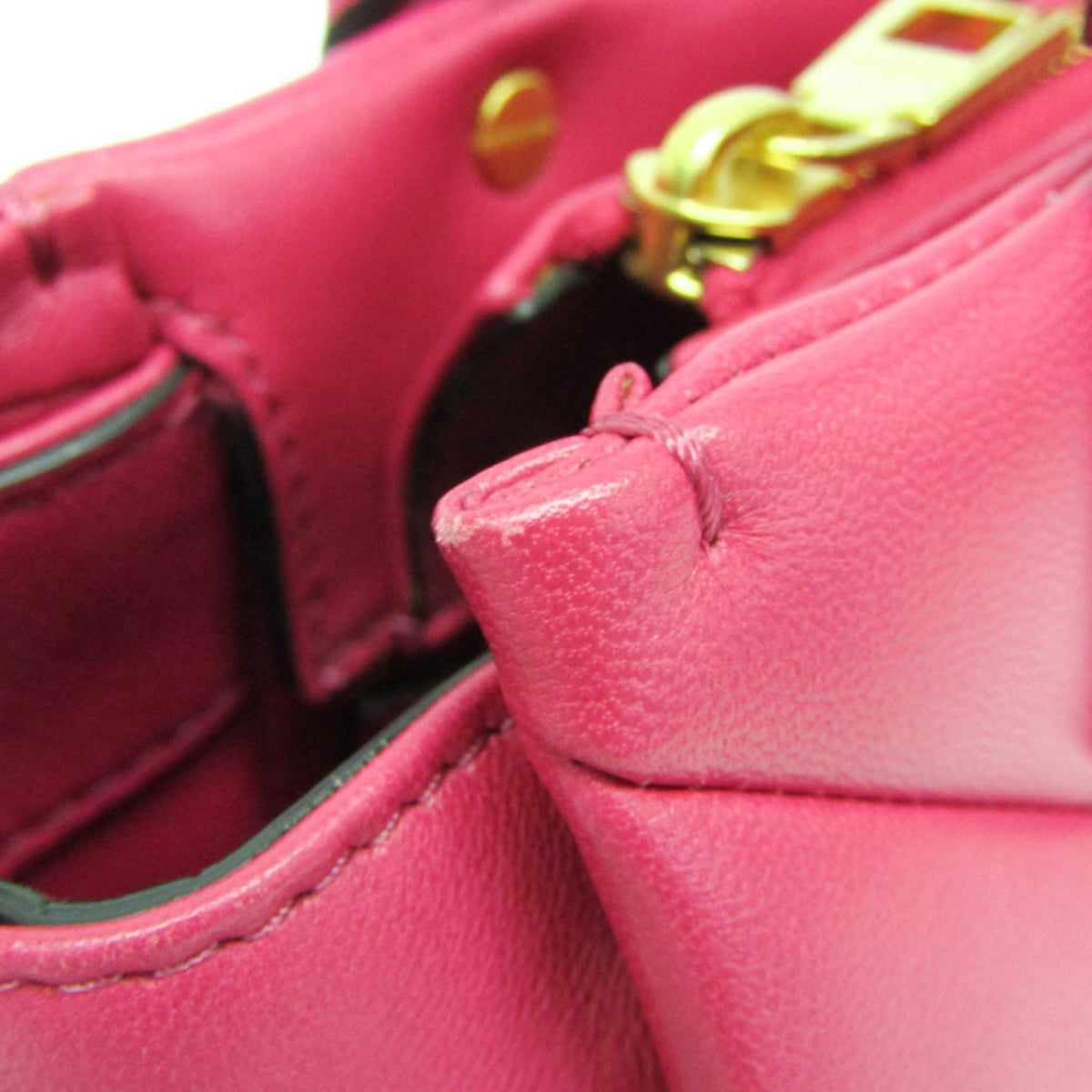 One Stud Top Handle Bag Leather Small