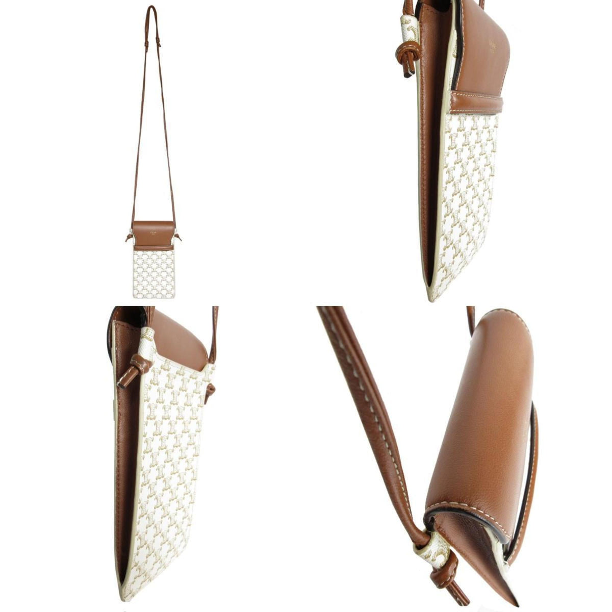 Triomphe East-West Shoulder Bag Triomphe Coated Canvas