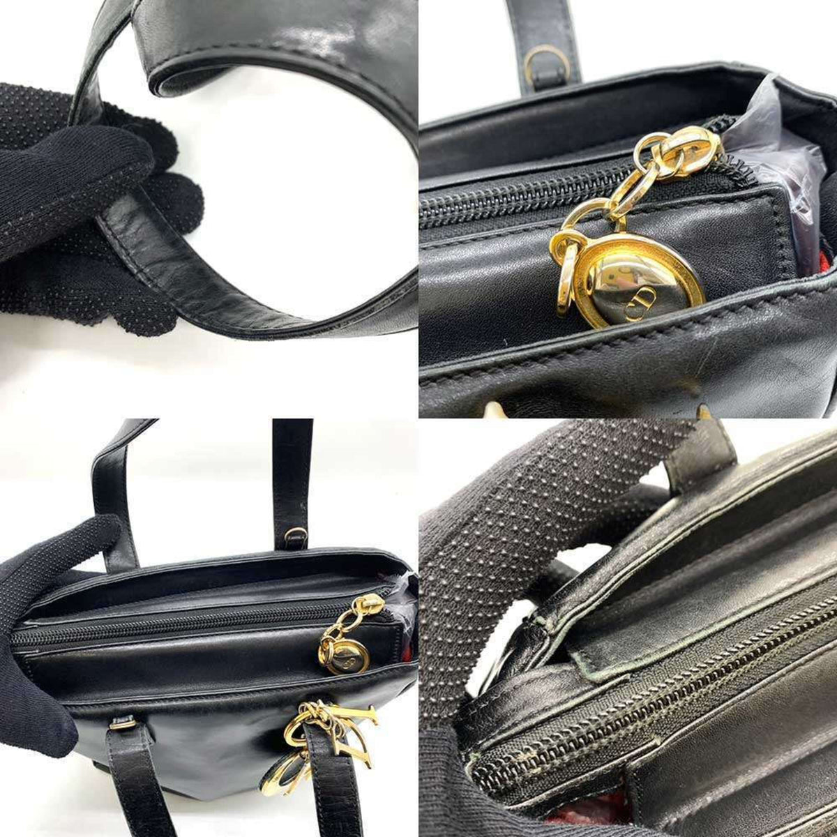 Vintage Lady Dior Bag Leather Medium