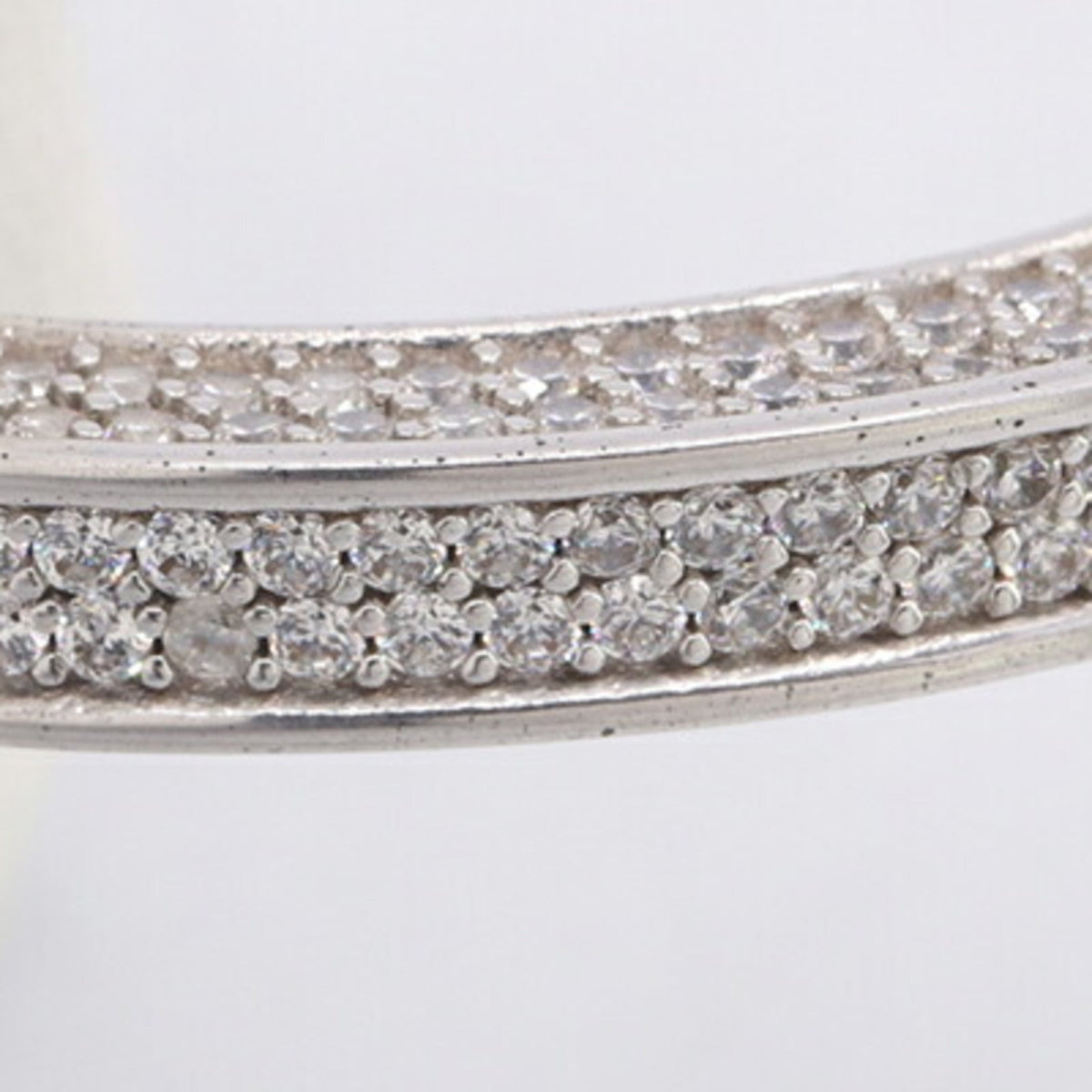 Bangle Bracelet Metal and Rhinestone