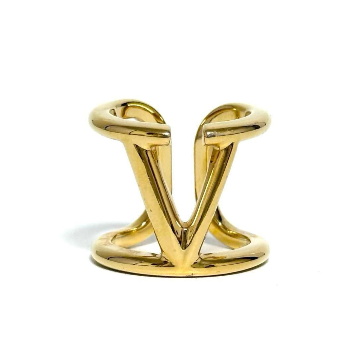 V Signature Ring Metal