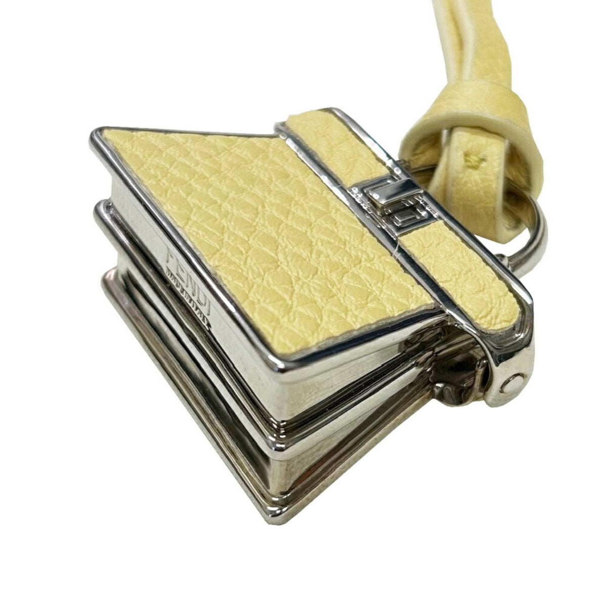 Charm Yellow Leather Handbag Charm