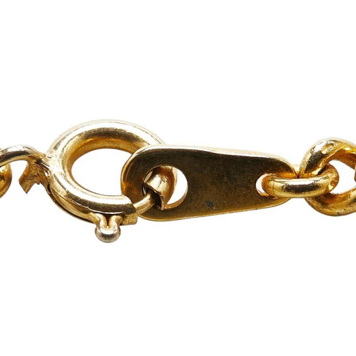 Carriage Plate Pendant Necklace Gold Plated