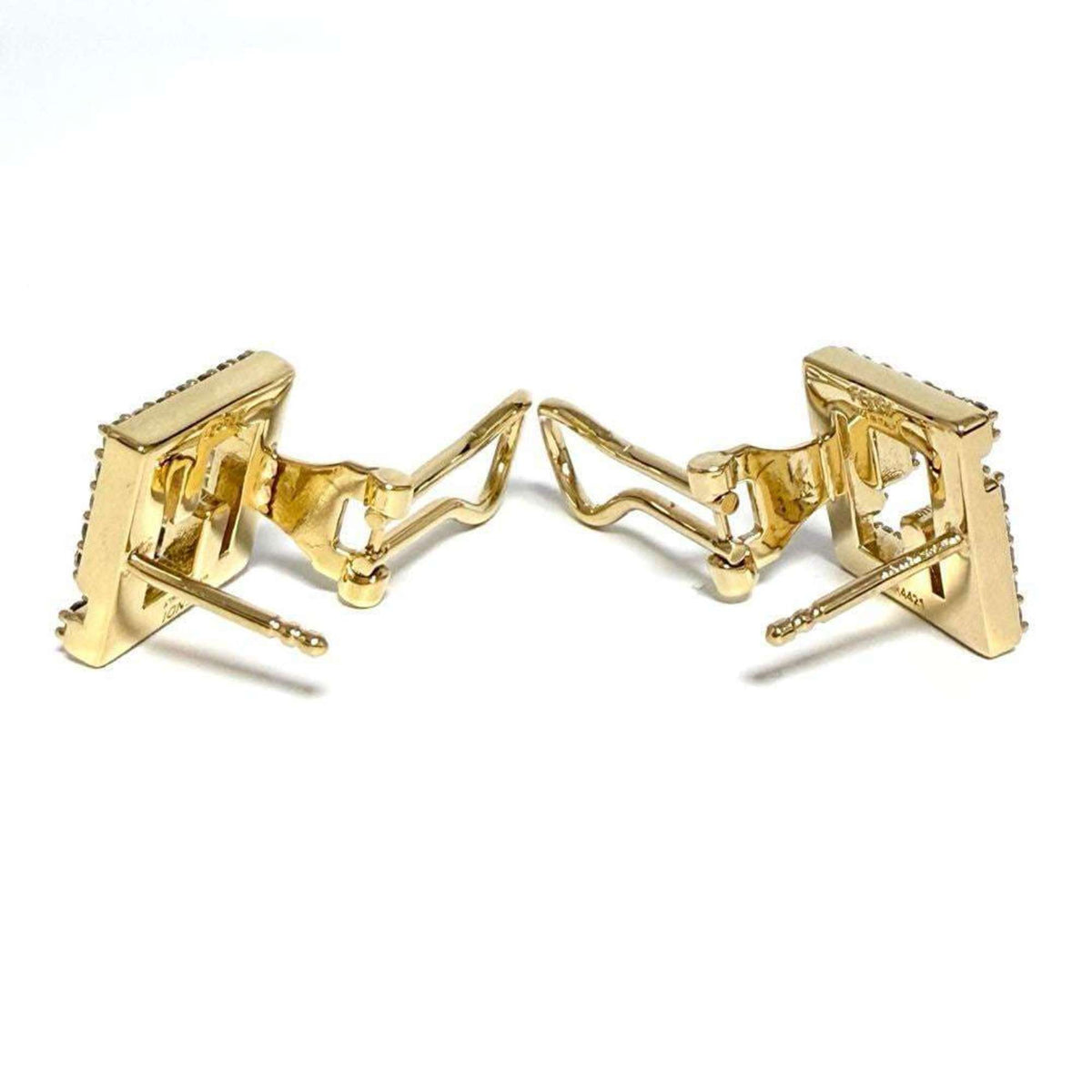 Clip-On Earrings Metal and Rhinestone