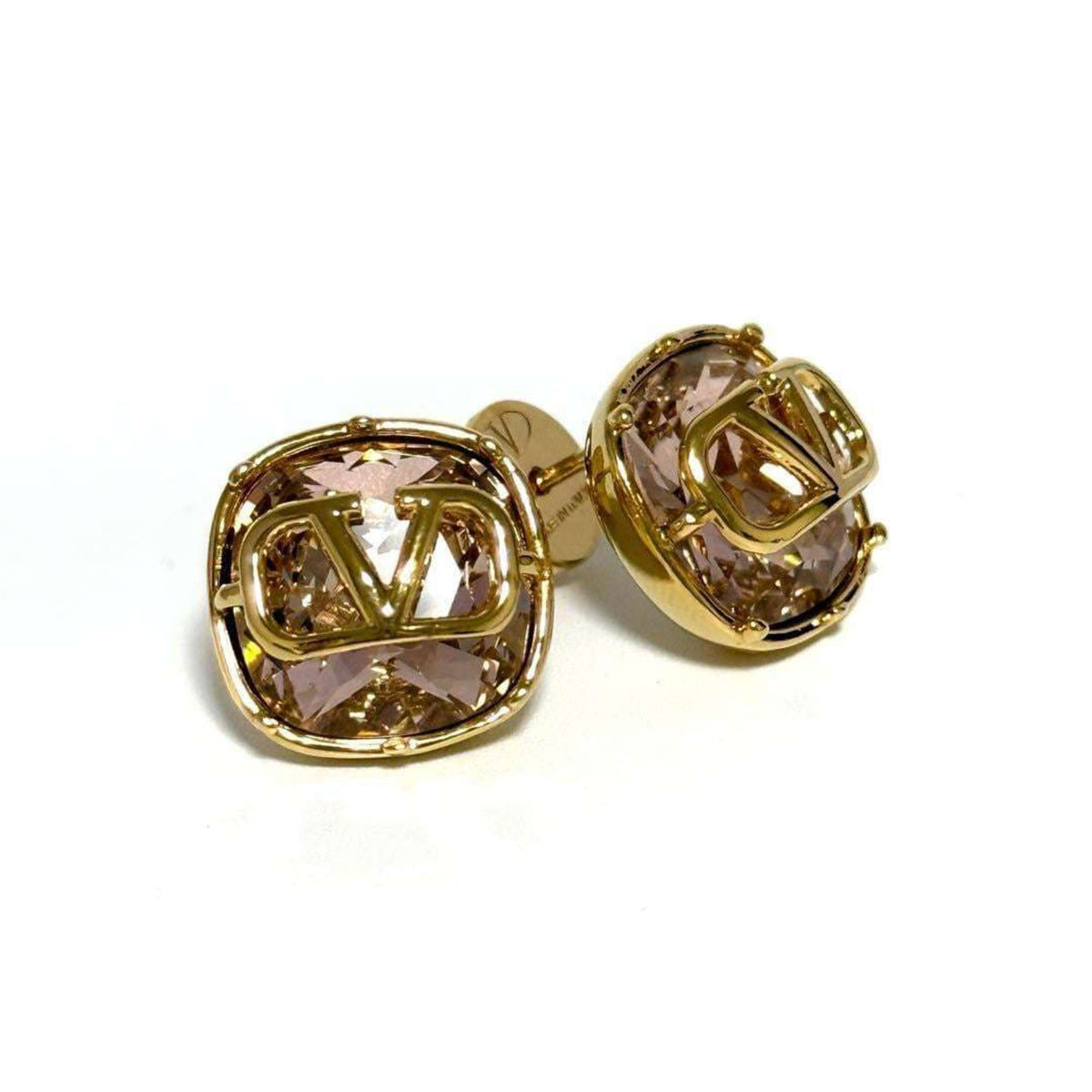 Crystal Earrings Metal and Rhinestone