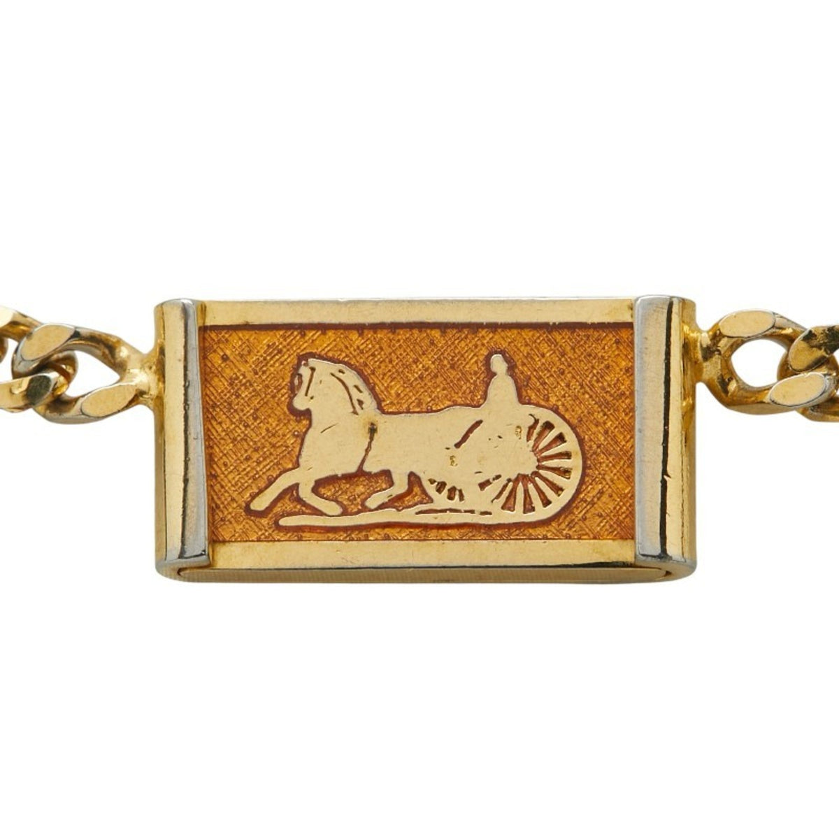 Carriage Pendant Necklace Gold Plated