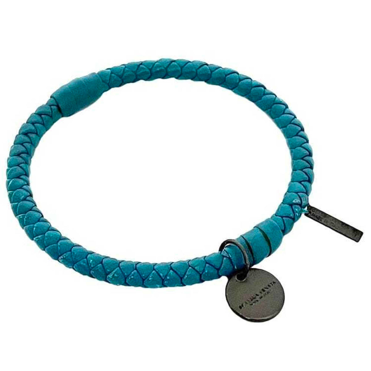 Leather Bracelet Light Blue