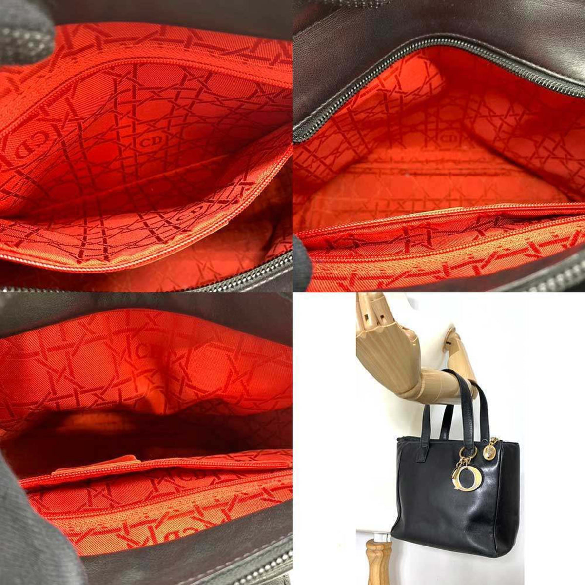 Vintage Lady Dior Bag Leather Medium