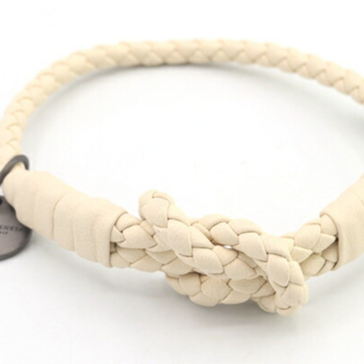 Intrecciato Bracelet Leather Ivory