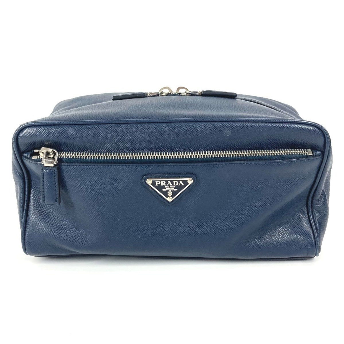 Zip Waist Bag Saffiano Leather Small