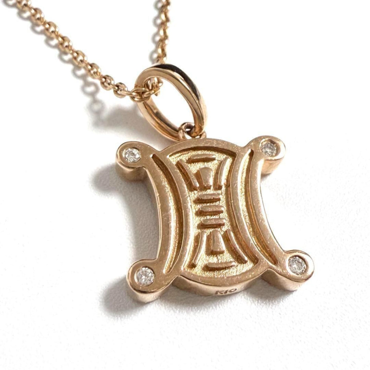 Pendant Necklace 10K Rose Gold Madakam