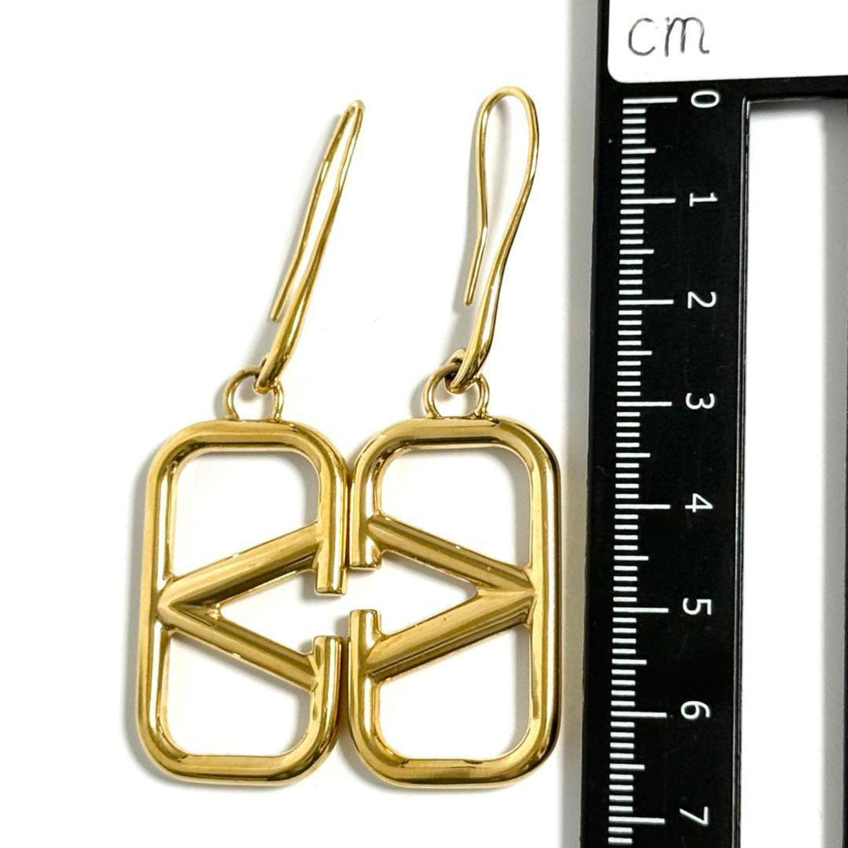 Logo Earrings Metal