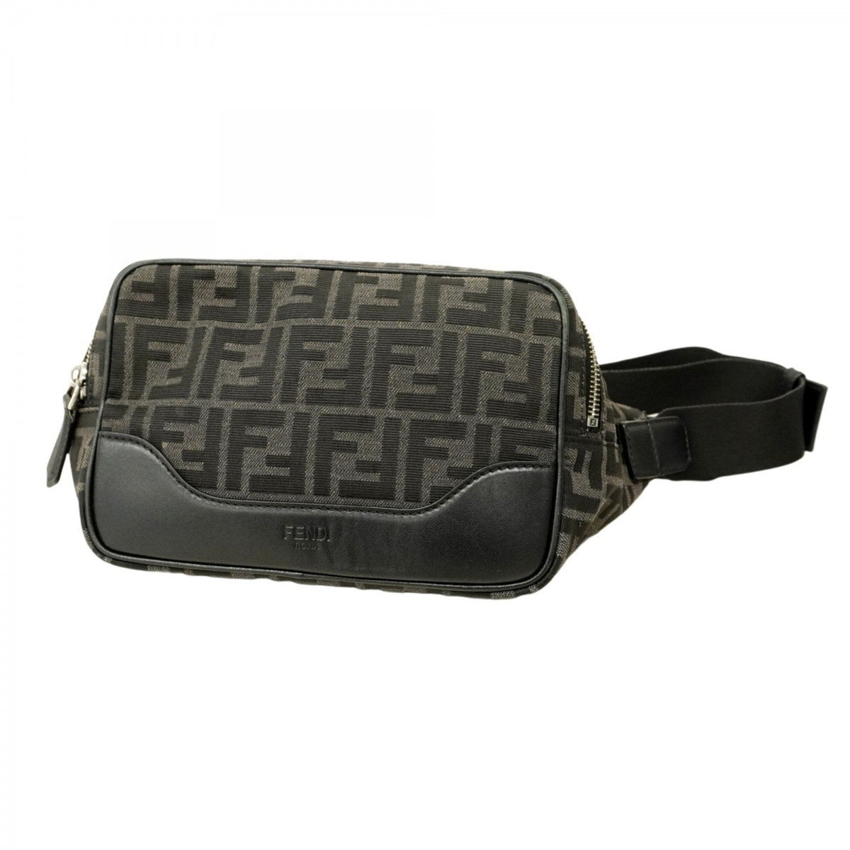 Logo Camera Case Bag Zucca Coated Canvas Medium