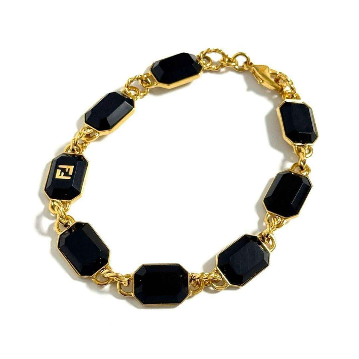 FF Link Bracelet Metal Gold