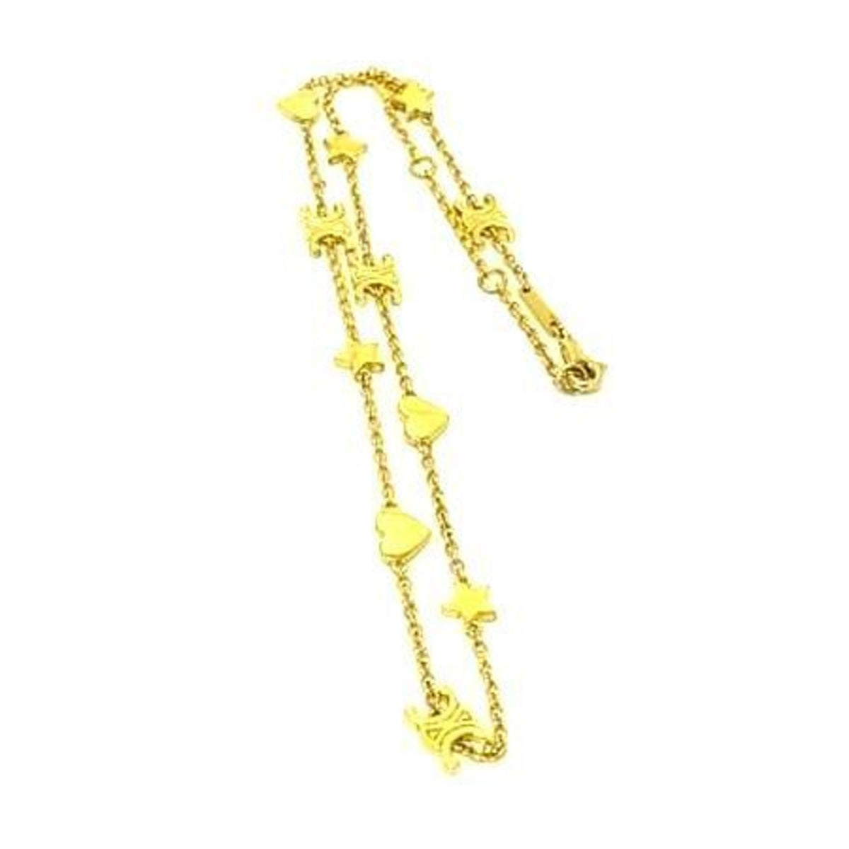 Pendant Necklace Gold Metal