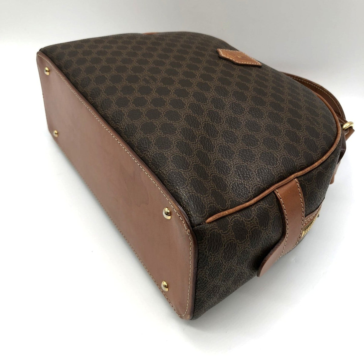 Vintage Duffle Bag Macadam Coated Canvas Large