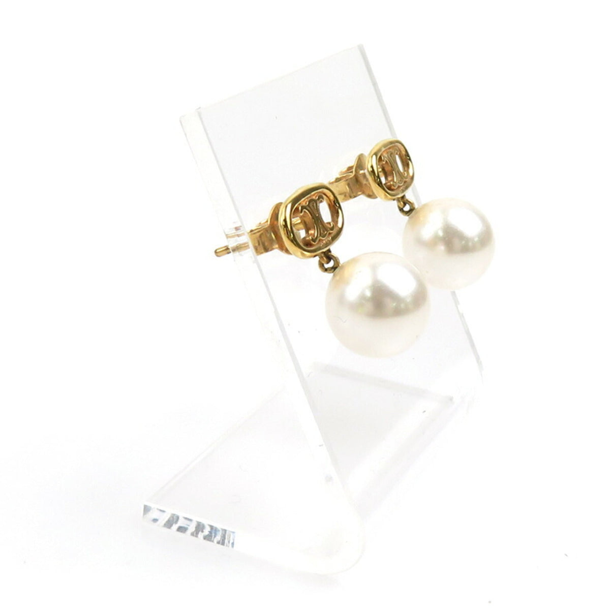 Pearl Earrings Artificial Pearl and Metal