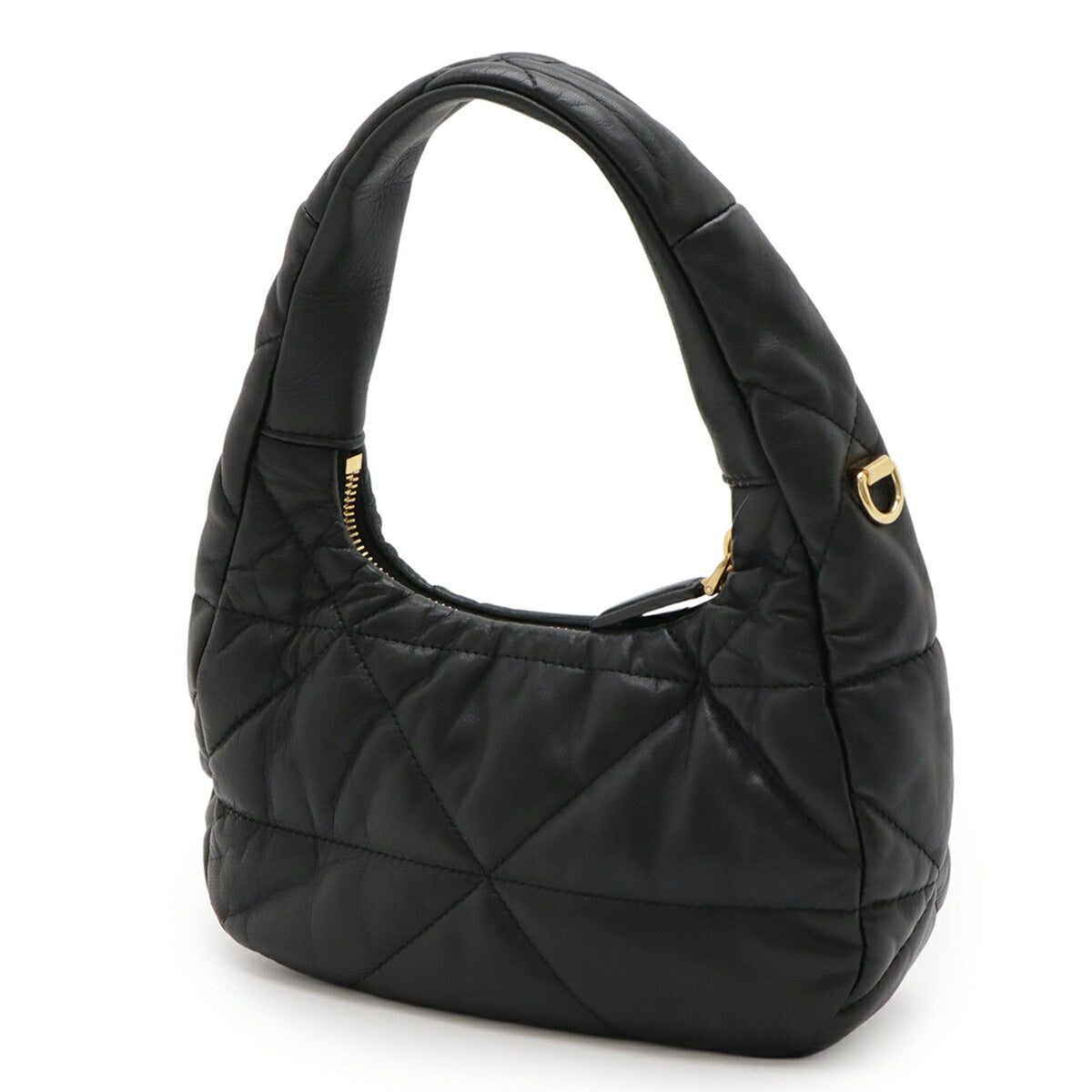 System Convertible Shoulder Bag Quilted Nappa Leather