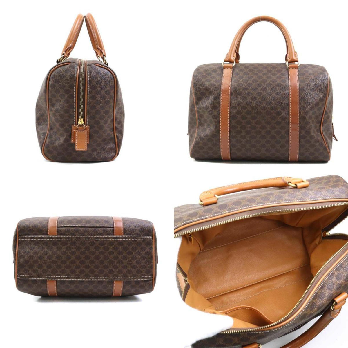 Vintage Duffle Bag Macadam Coated Canvas Medium