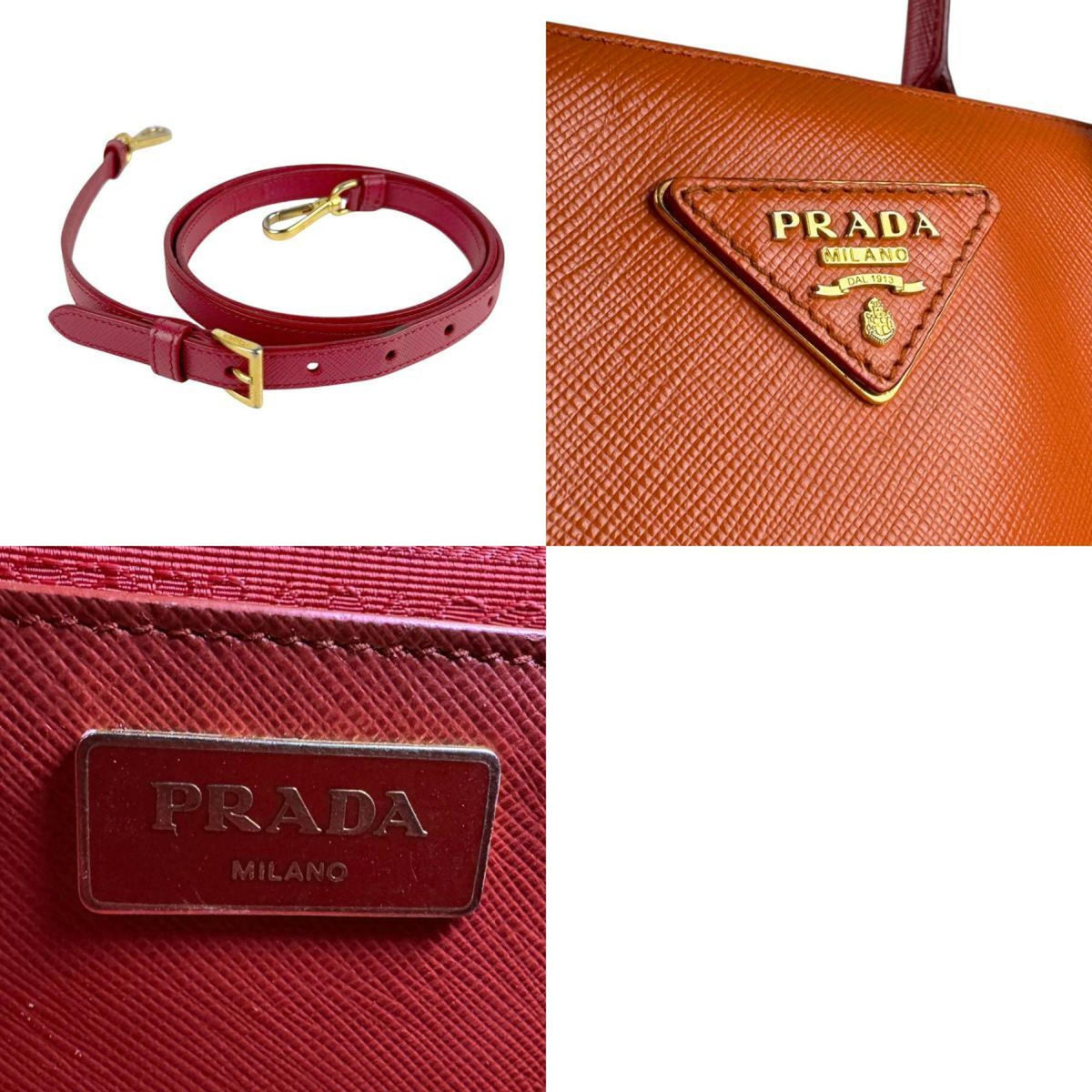 Bicolor Double Zip Lux Tote Saffiano Leather Medium