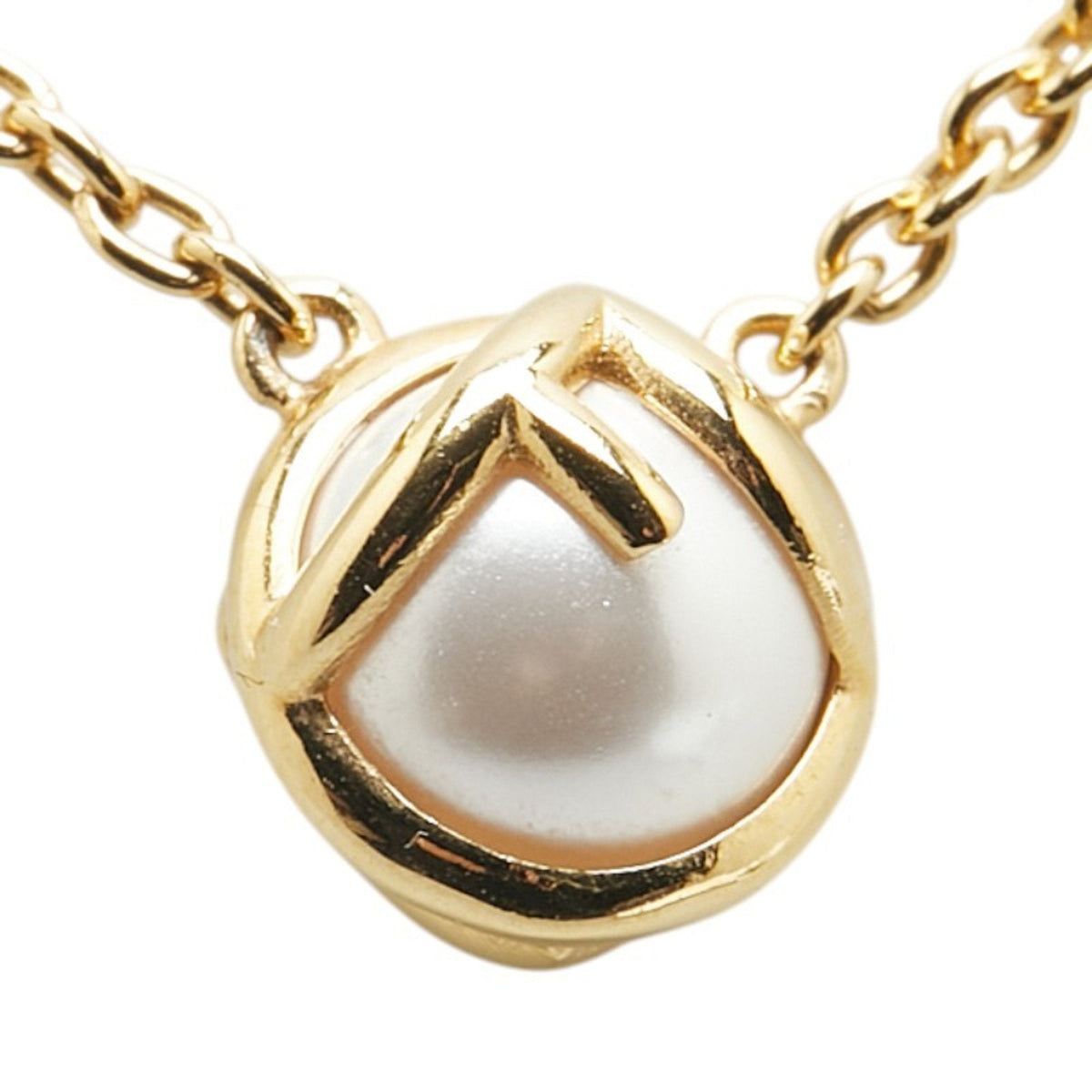 Pendant Necklace Gold With Artificial Pearl