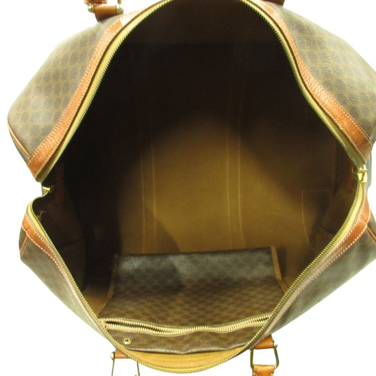 Vintage Duffle Bag Macadam Coated Canvas Large