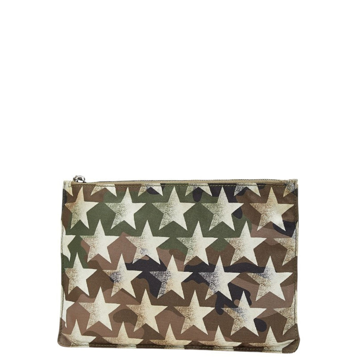Camustars Zip Pouch Denim with Leather Applique