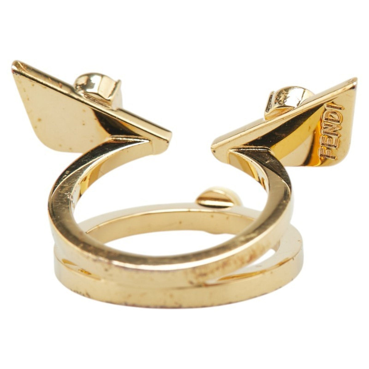 Band Ring Gold with Faux Pearls