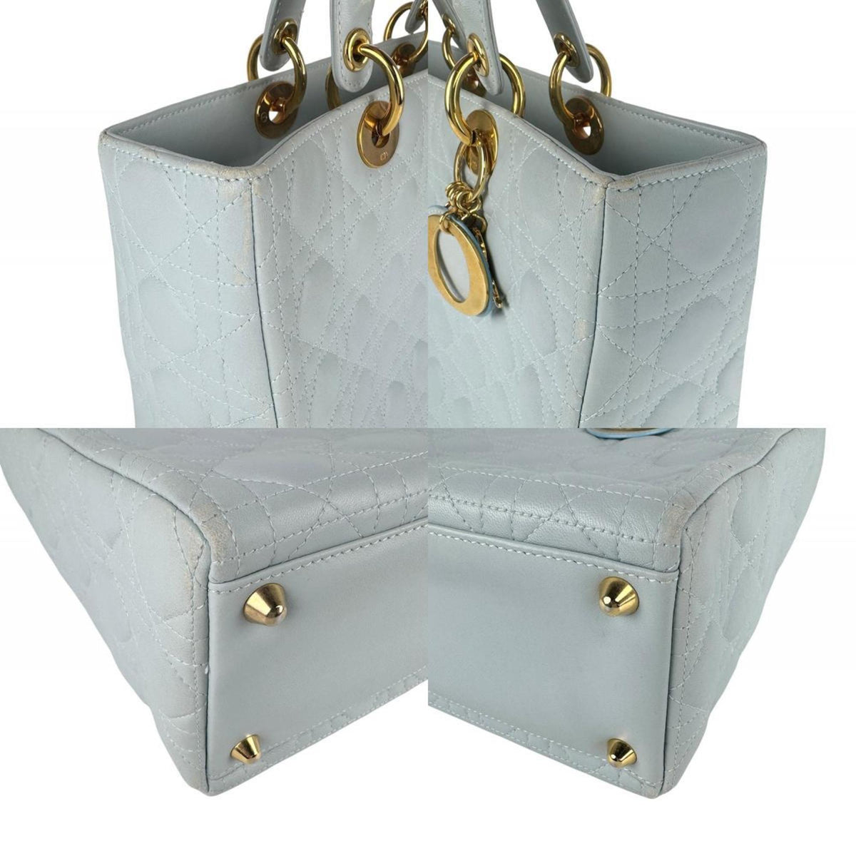 Lady Dior Bag Cannage Quilt Lambskin Large