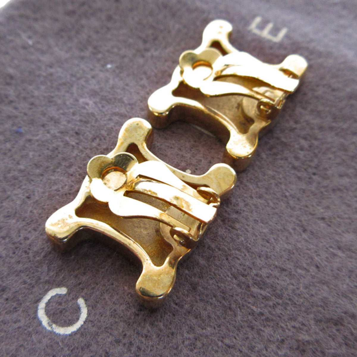 Earrings Gold-Tone Metal