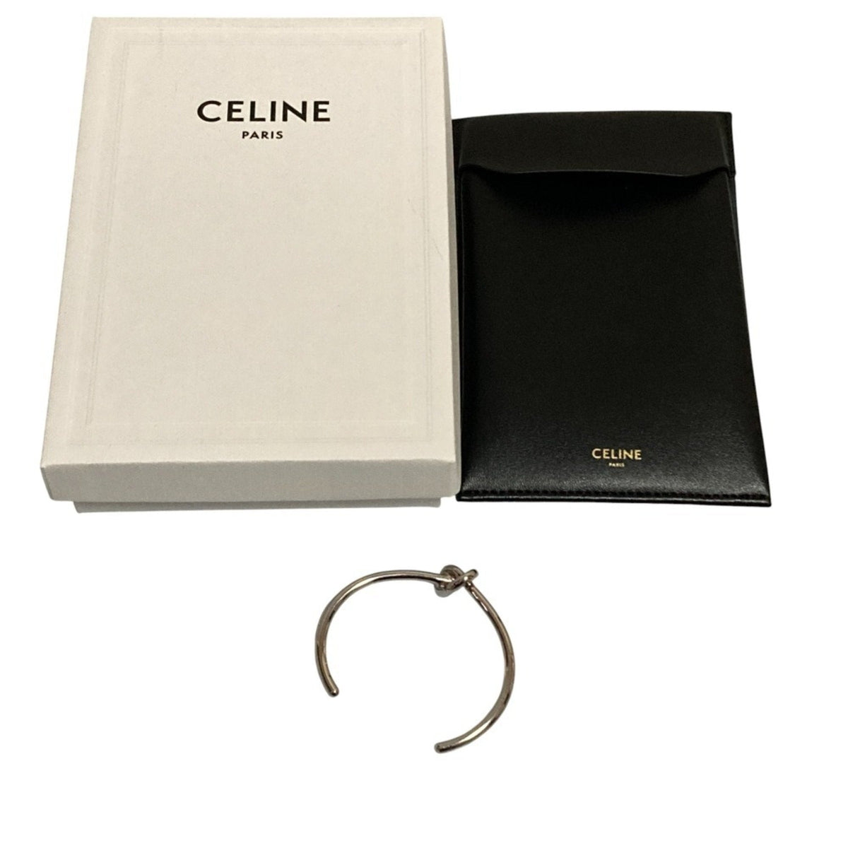 Knot Bangle Sterling Silver Bracelet