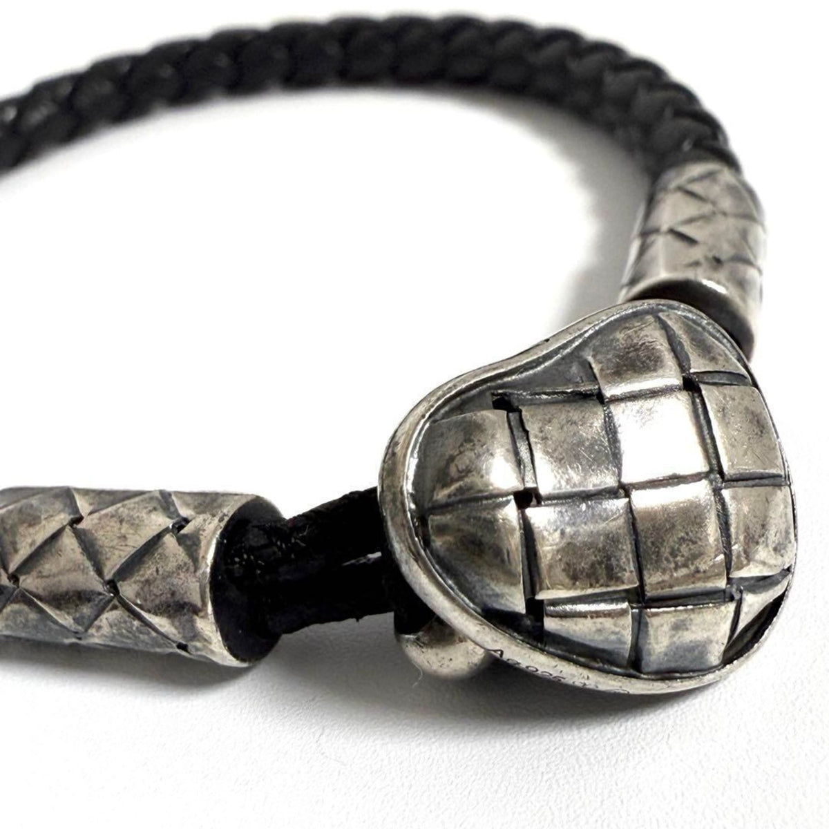 Charm Bracelet Leather and Sterling Silver