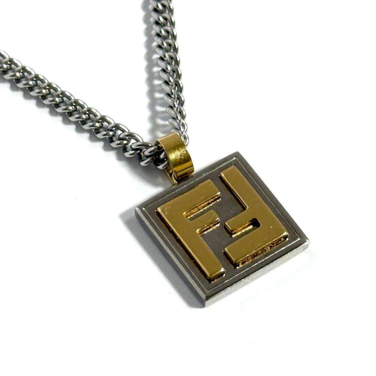 Pendant Necklace Metal Palladium and Gold Color
