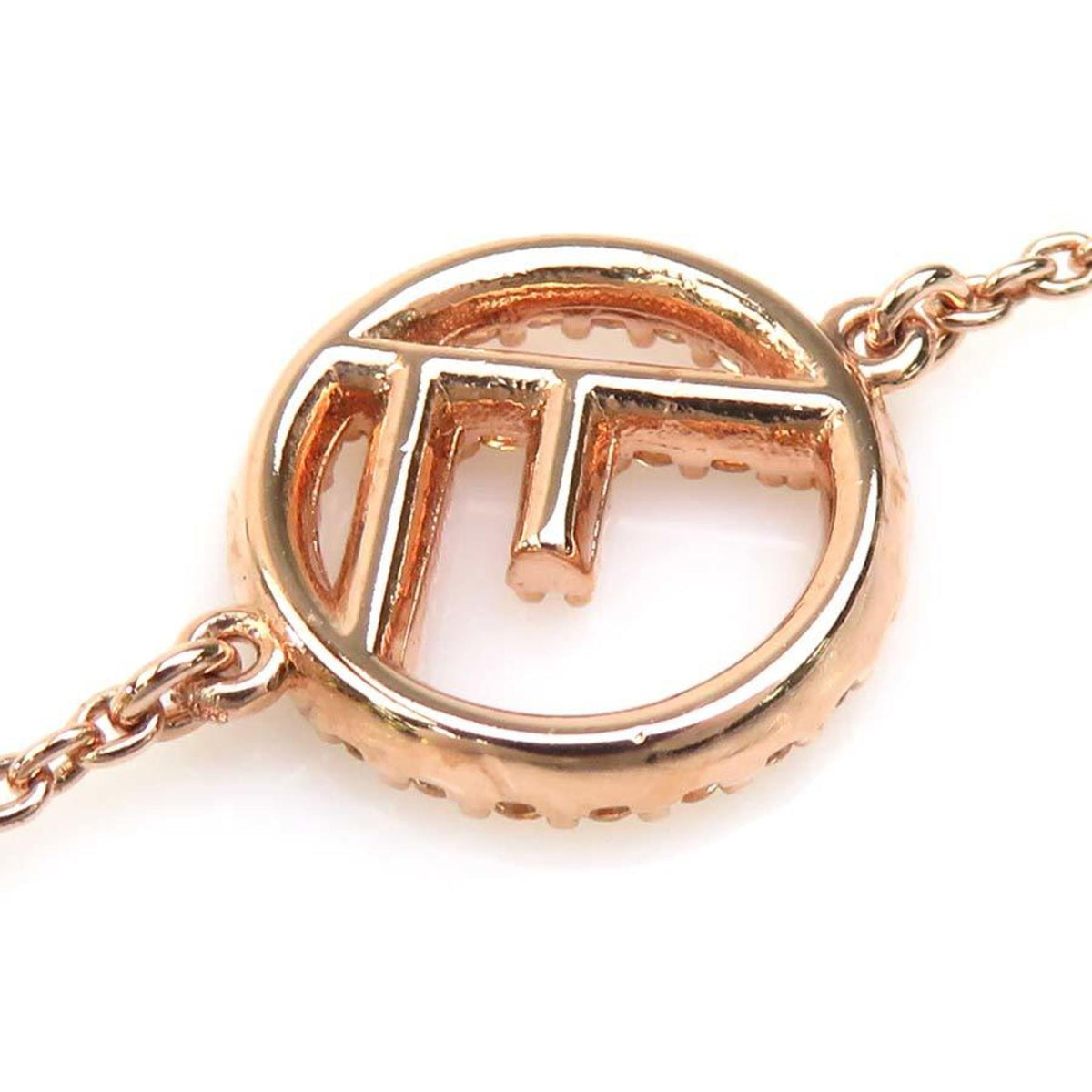 Charm Bracelet Metal Pink Gold