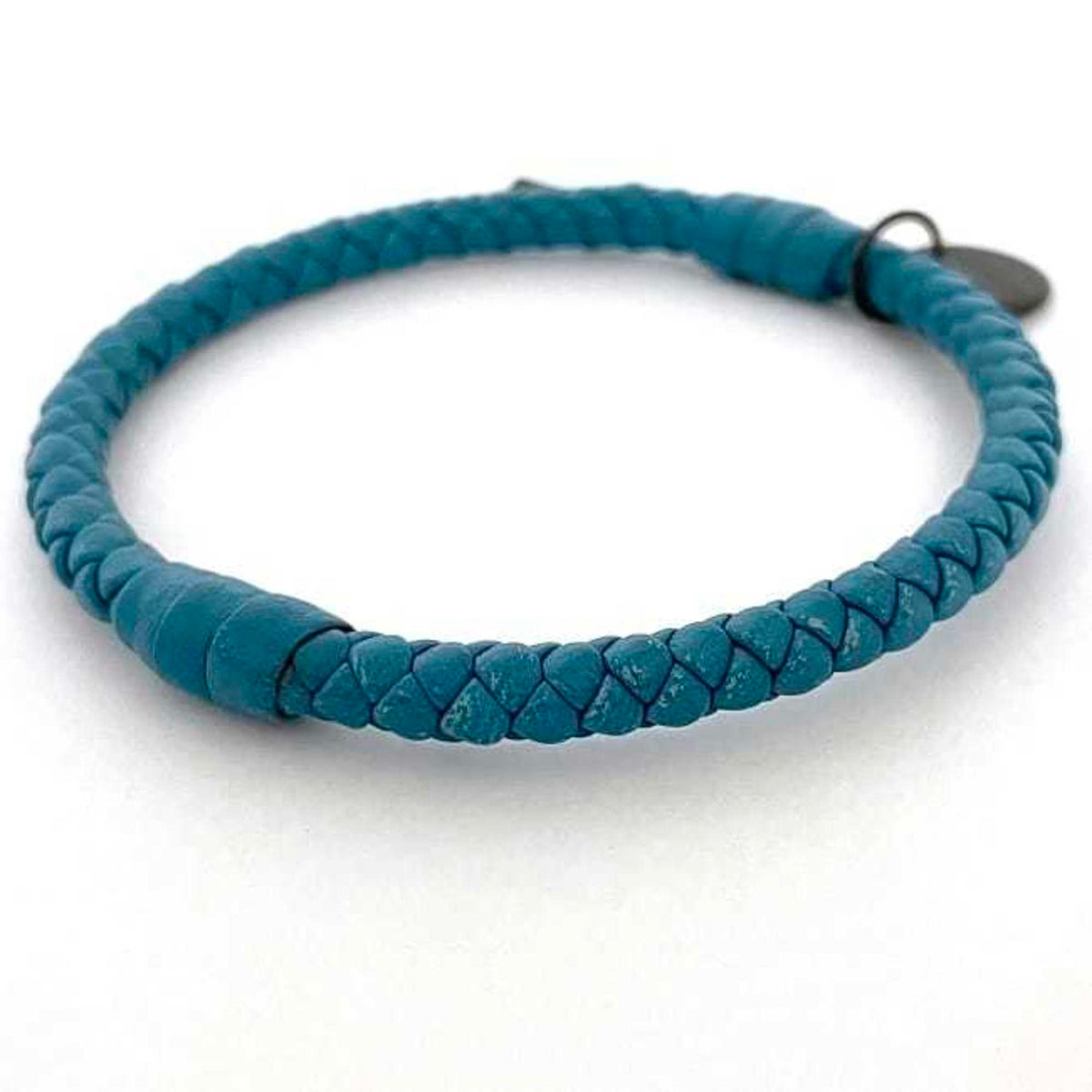 Leather Bracelet Light Blue