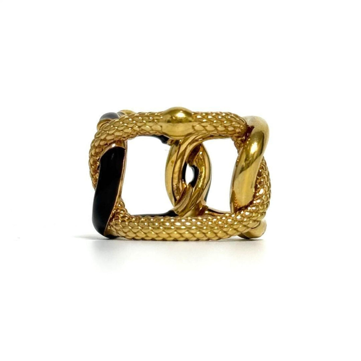 Intrecciato Chain Ring Sterling Silver