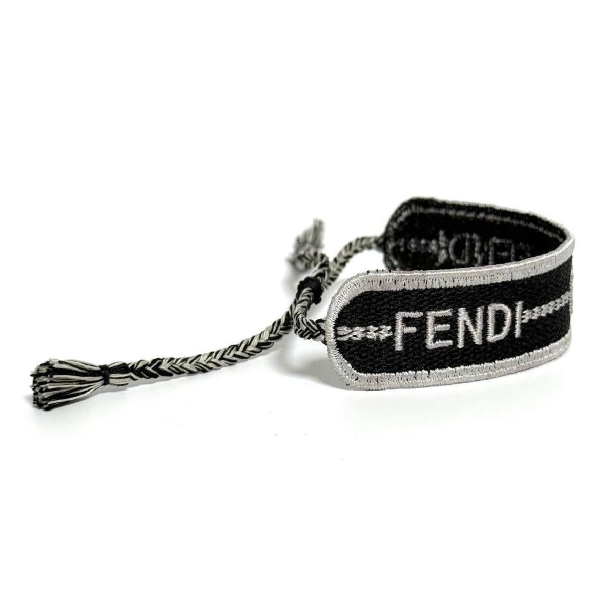 Bracelet Canvas Black and Silver