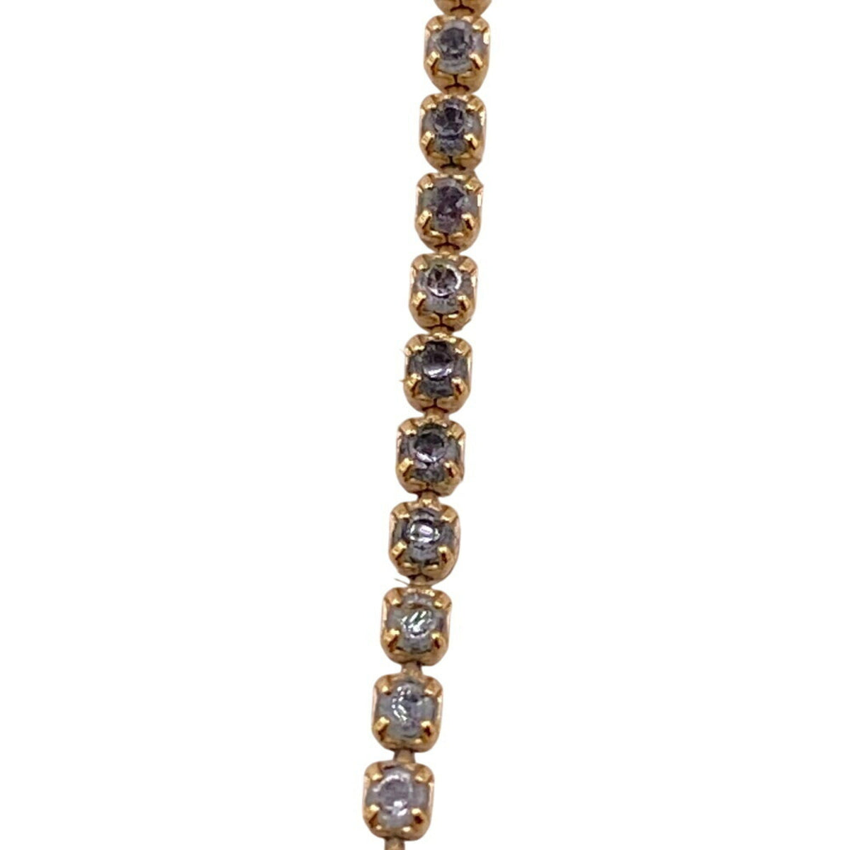 Sparkle Triomphe Pendant Necklace Metal and Rhinestone Gold