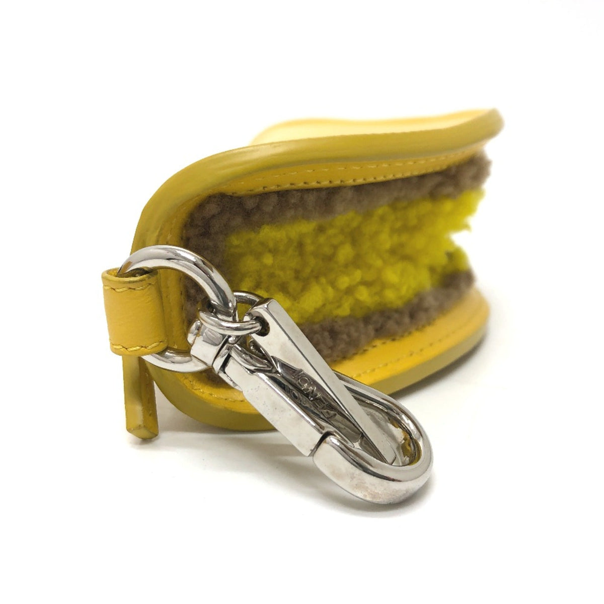 Charm Yellow Leather Handbag Charm