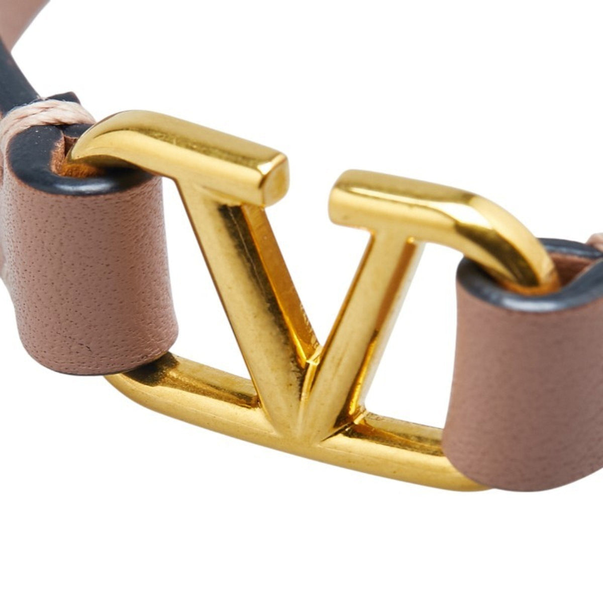 Belt Bracelet Leather Beige Pink