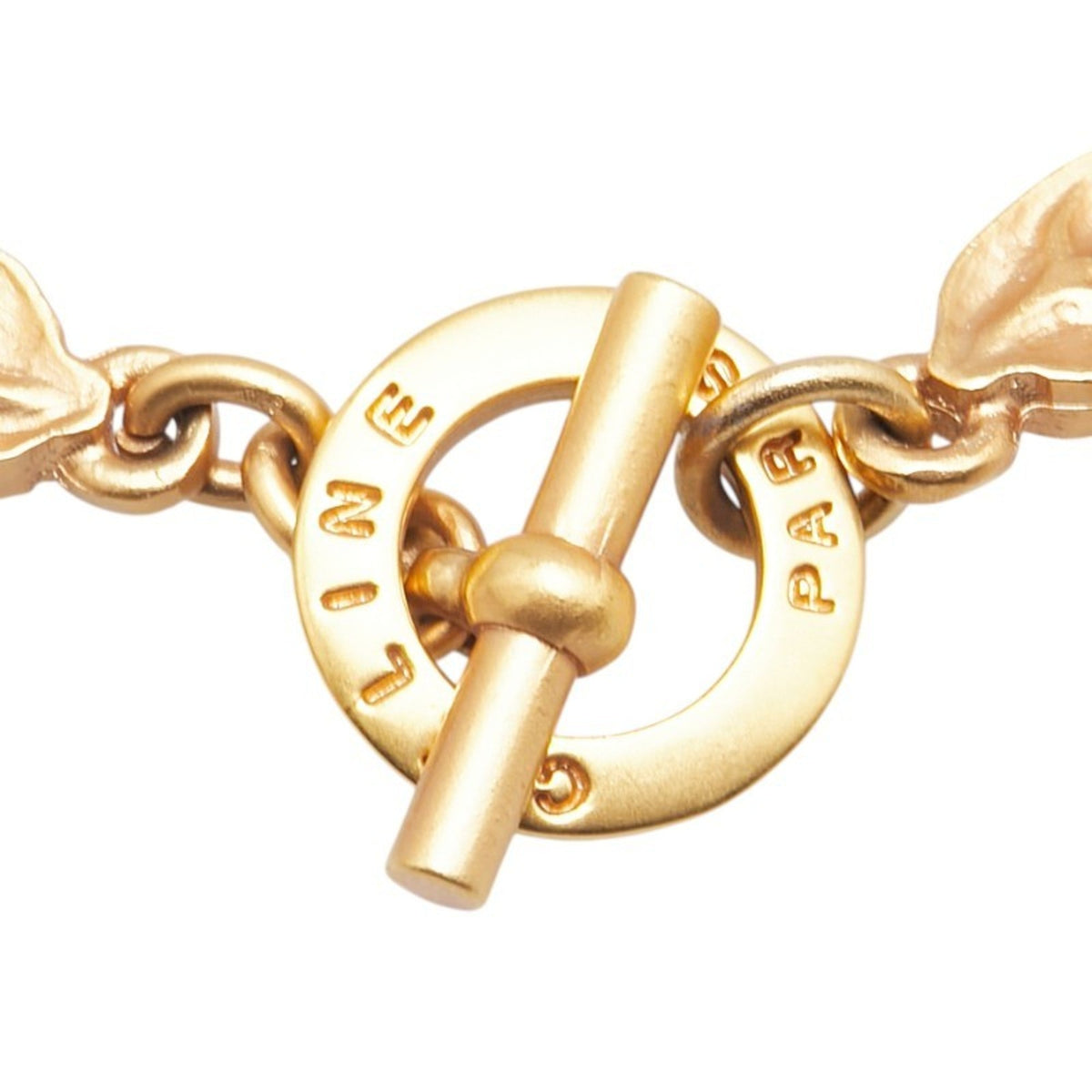 Leaf Motif Chain Bracelet Gold