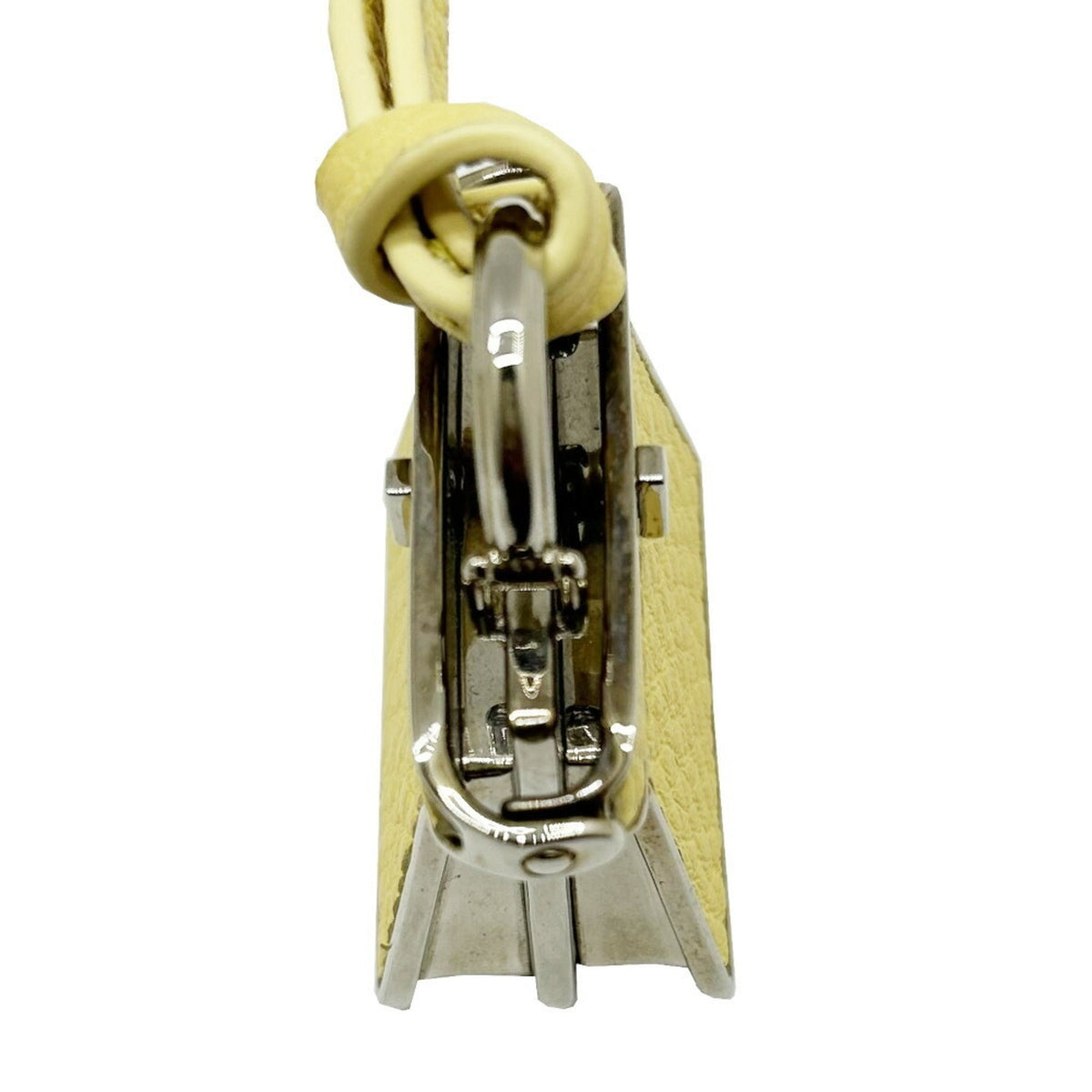 Charm Yellow Leather Handbag Charm