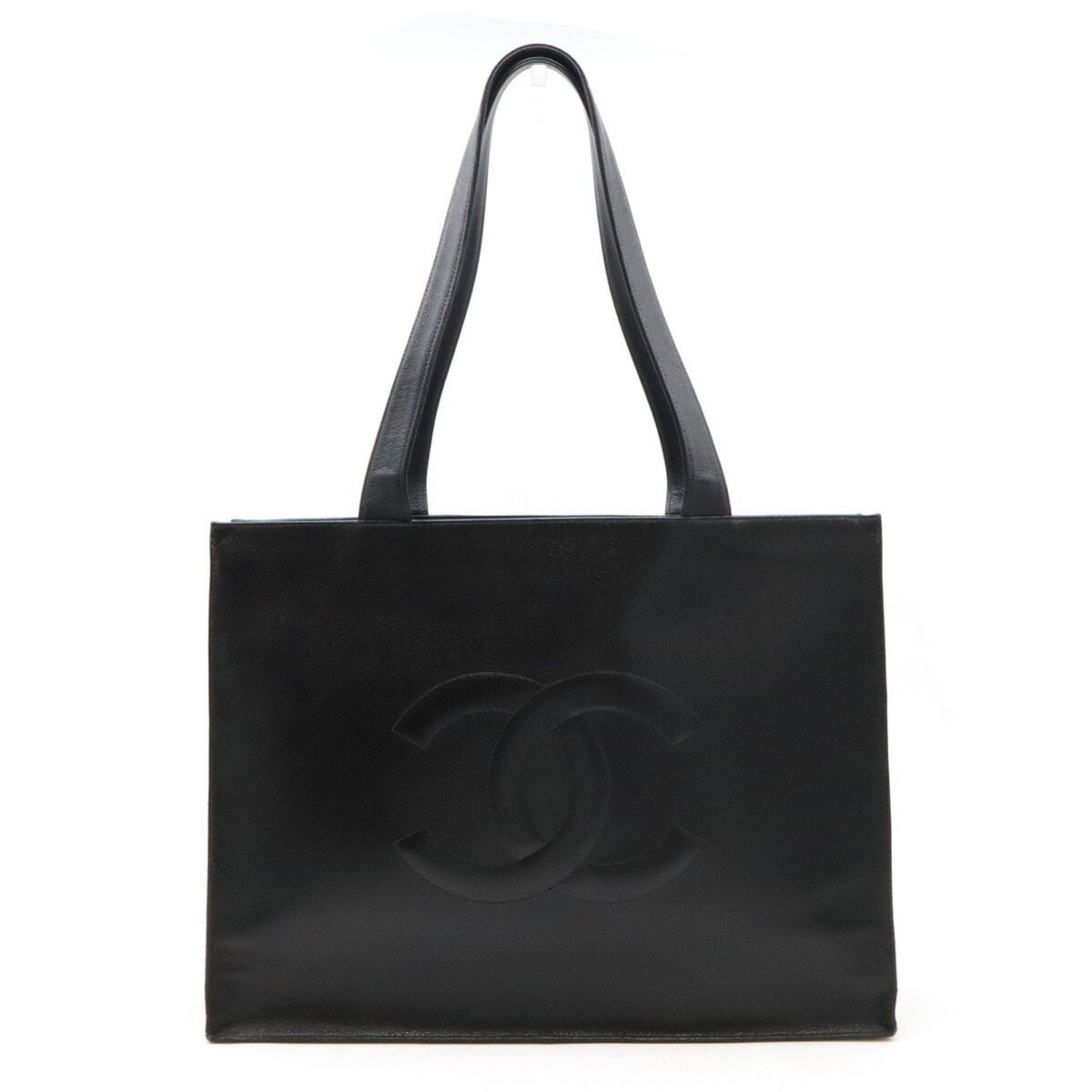 Vintage Timeless Shopping Tote Caviar